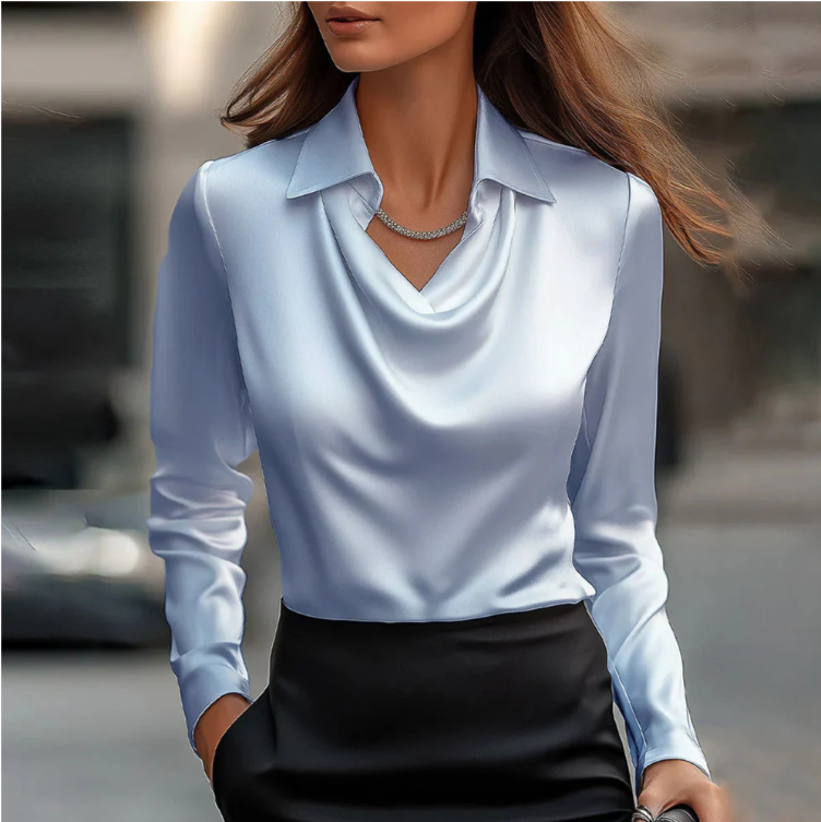 Lisette - Blusa de color sólido