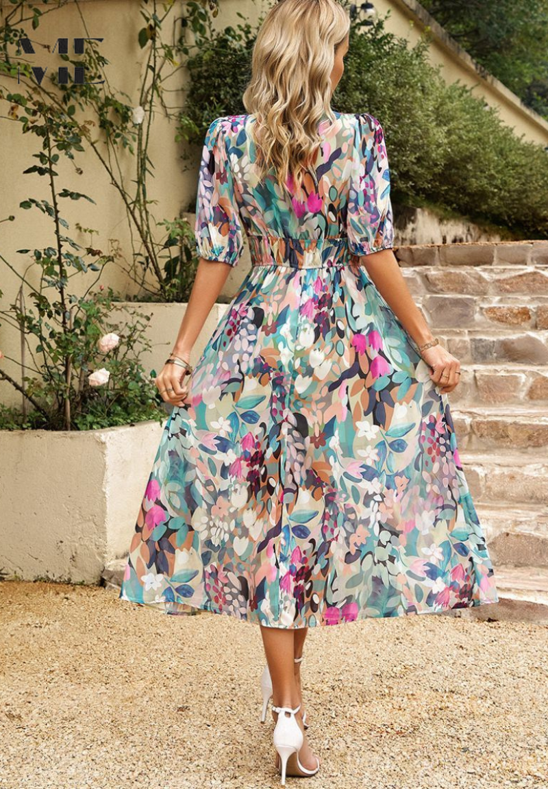 Vestido Floral Elegante – Estilo y Comodidad