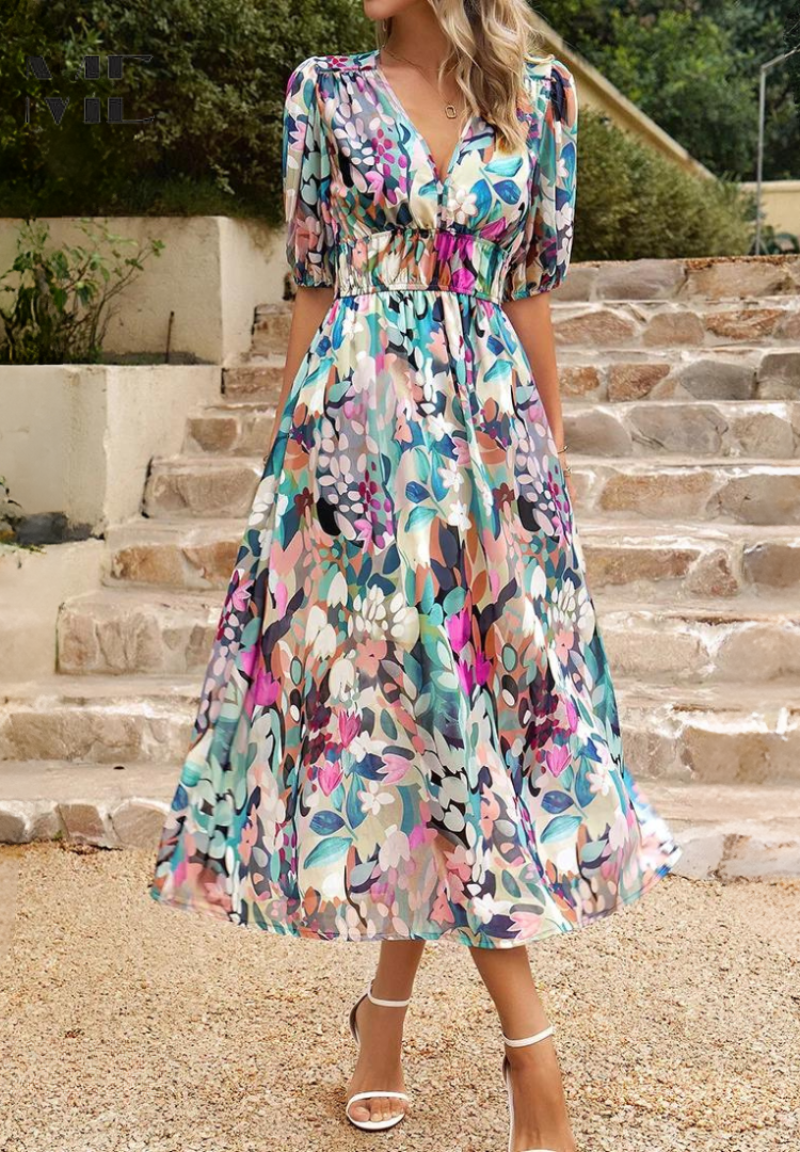 Vestido Floral Elegante – Estilo y Comodidad